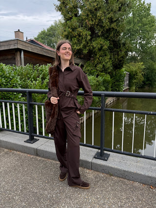 Studio Amaya - Roos blouse brown