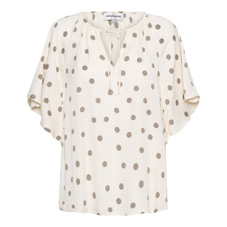 &Co Woman - Axelle dot blouse Vanilla