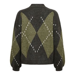&Co Woman - Berber cardigan - dark khaki