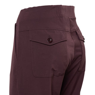 &Co Woman - Pola pants - wine red