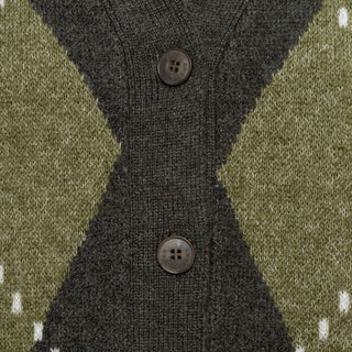 &Co Woman - Berber cardigan - dark khaki
