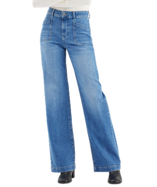 Cup of Joe - Mira wide leg jeans - medium blue