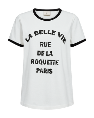 Freequent - Fenjal t-shirt - star off white black