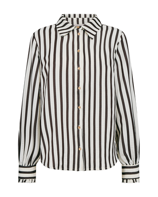 Freequent - Noto striped blouse - mole