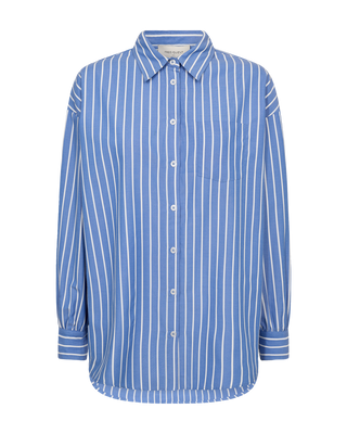 Freequent - Zappa blouse stripe - ulcramarine