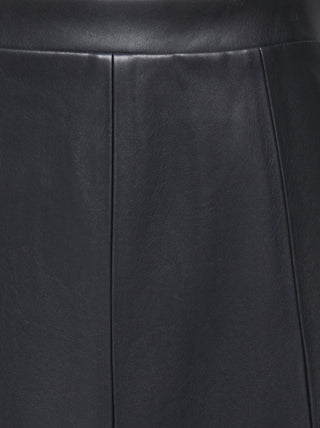 JDY - Bea faux leather midi skirt - black