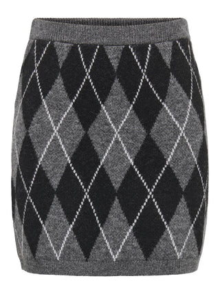 JDY - Bianka skirt knit - dark grey melange