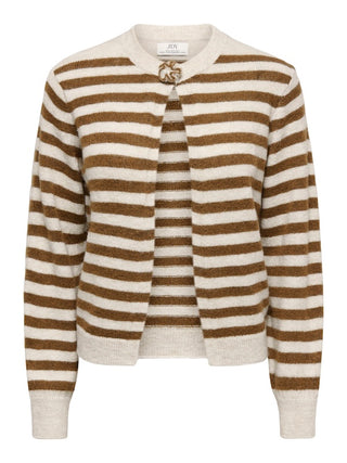JDY - Ellie button cardigan - nuthach