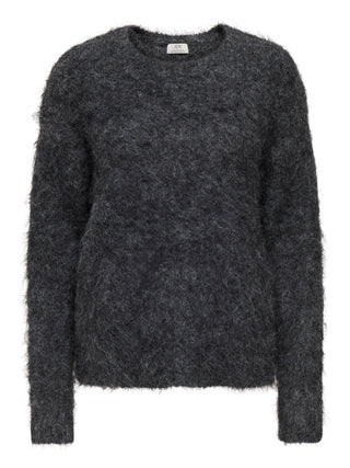 JDY - Emmy pullover knit - dark grey melange