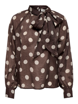 JDY - Fay blouse - coffee bean dot