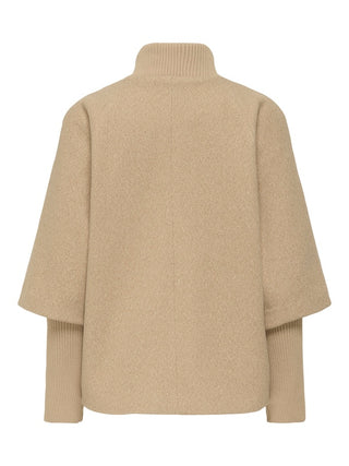JDY - Memory rib jacket - camel