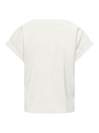 JDY - Molly shirt - cloud dancer