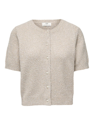 JDY - Nadine glitter cardigan - beige