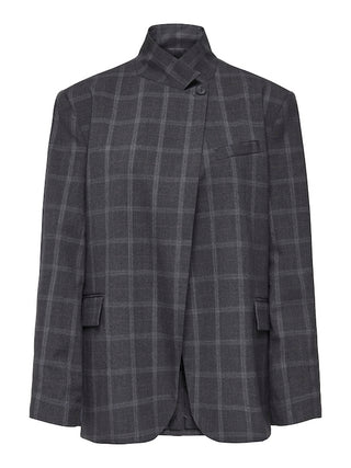 JDY - Valerie high neck blazer check