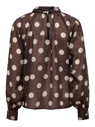 JDY - Fay blouse - coffee bean dot