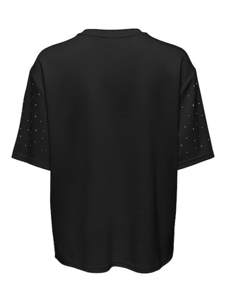 JDY - Nila t-shirt - Black studs