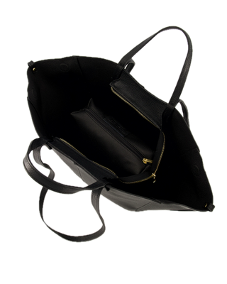Martha bag leather - zwart
