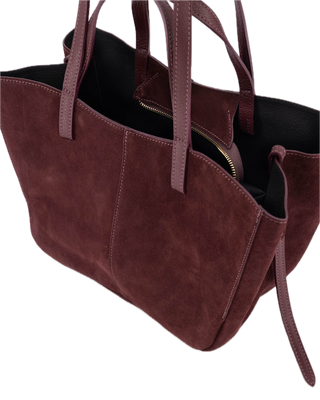Martha bag suede - burgundy