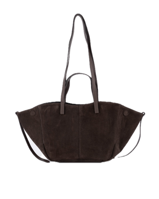 Martha suede bag - donkerbruin