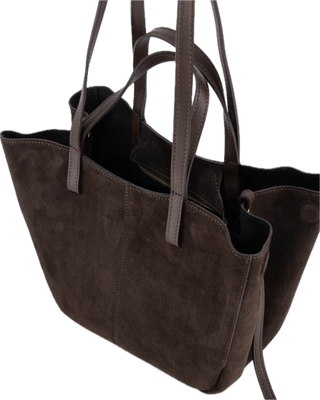 Martha suede bag - donkerbruin