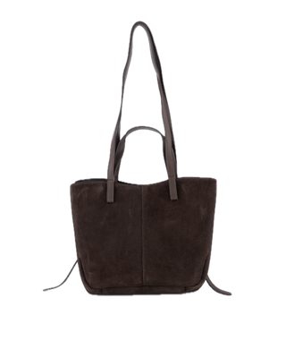 Martha suede bag - donkerbruin