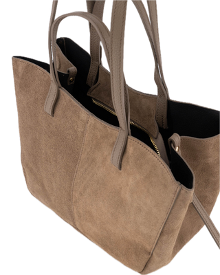 Martha bag suede - taupe