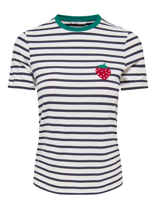 Only - heart tee - aardbei