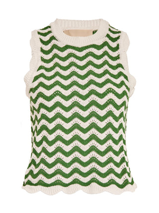 Peppercorn - Ophelia knit top - cactus green