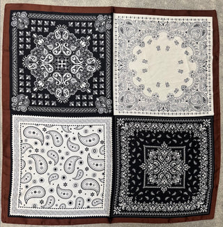 Peppercorn - Paisley scarf - black print