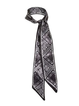 Peppercorn - Paisley tie scarf - black print