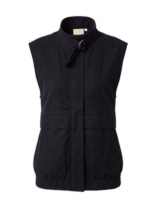 Peppercorn - Tosca vest - black melange