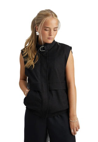 Peppercorn - Tosca vest - black melange
