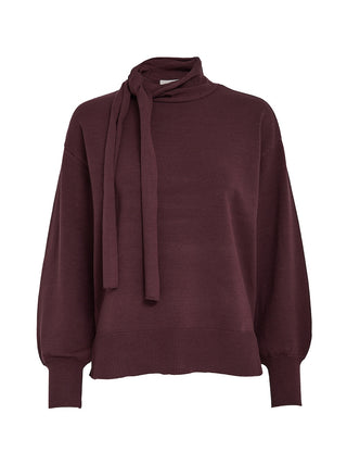 Peppercorn - Trinida scarf pullover - decadent chocolate