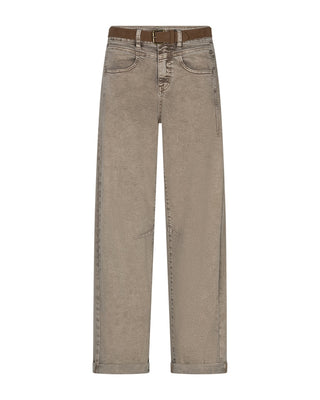 Red Button - Korine & belt washed twill colors- truffle