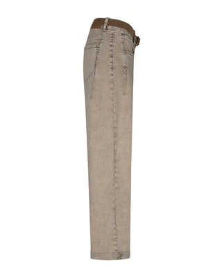 Red Button - Korine & belt washed twill colors- truffle
