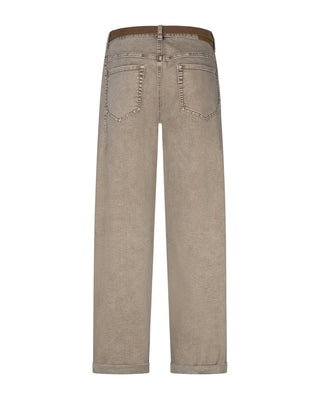 Red Button - Korine & belt washed twill colors- truffle