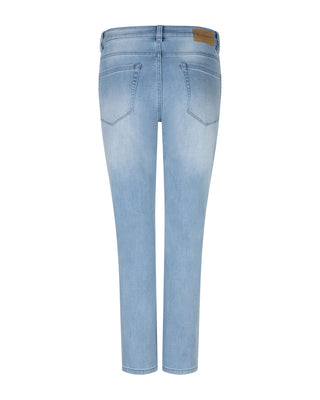 Red Button - Sissy embroid jeans - Bleach