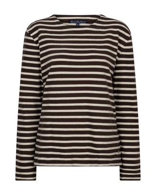 Red Button - Terry stripe - brown creme