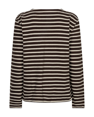 Red Button - Terry stripe - brown creme