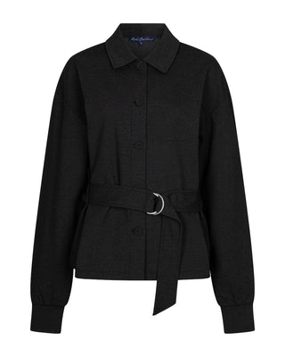 Red Button - blouse jacket fancy punta - black
