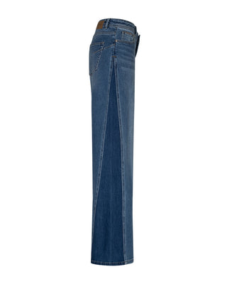Red Button - Claudette insert contrast jeans - mid stone used