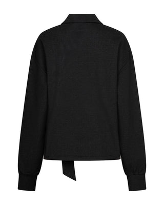 Red Button - blouse jacket fancy punta - black