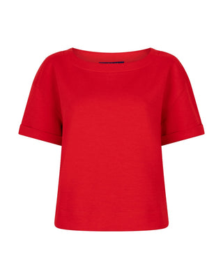 Red button - Skyler scuba top - red