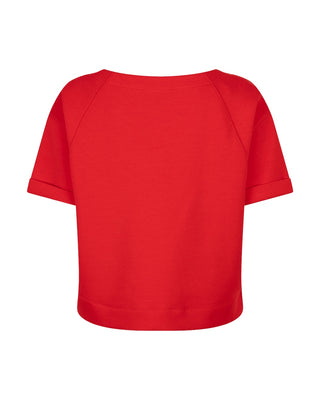 Red button - Skyler scuba top - red
