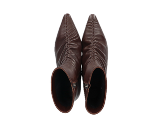 Tango - Charli leather plisse boots - dark brown