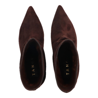 Tango - Faya suede short wrinkle boot - dark brown