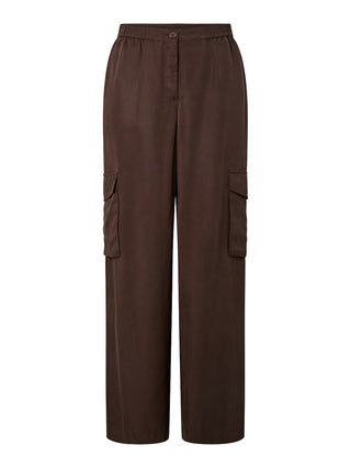 YAS - Bamboo pants - coffee bean