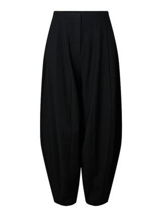 YAS - Bay barrel balloon pants - black