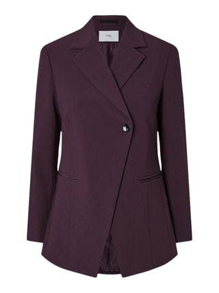 YAS - Bethy wrap blazer - plum perfect