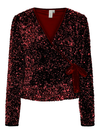YAS - Elle wrap top Port royale